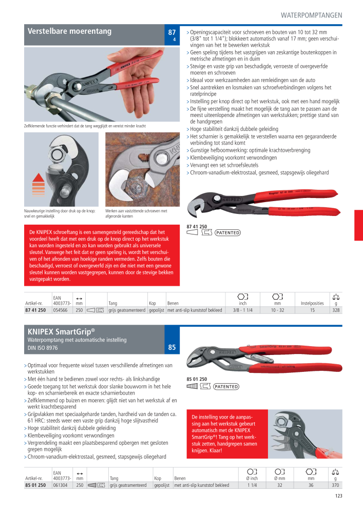 Knipex Hoofdcatalogus n.: 2217 - Pagina 124