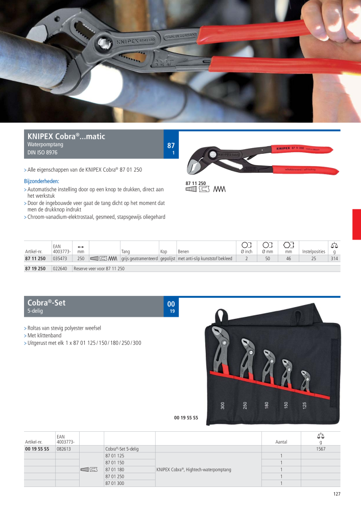 Knipex Hoofdcatalogus NR.: 2217 - Seite 128