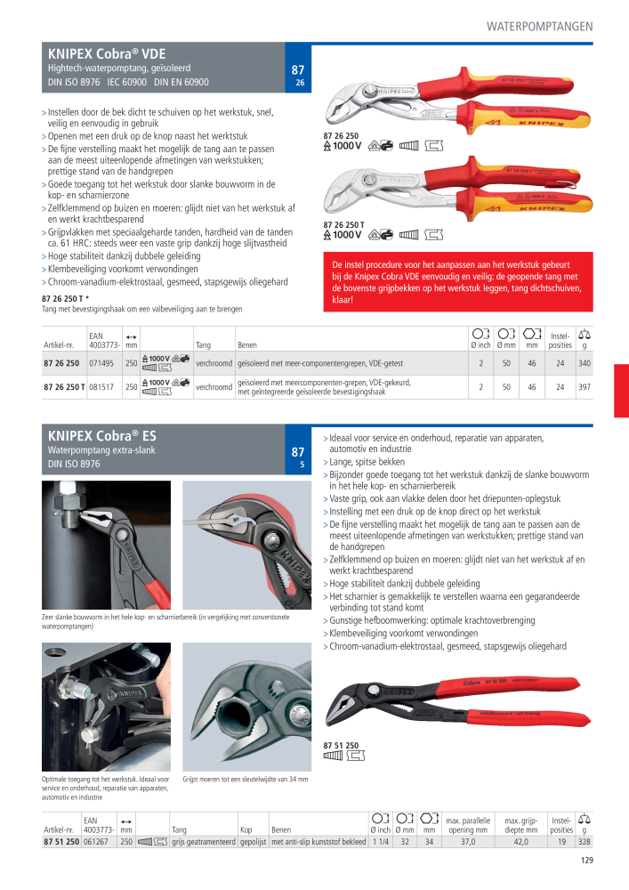 Knipex Hoofdcatalogus NR.: 2217 - Pagina 130