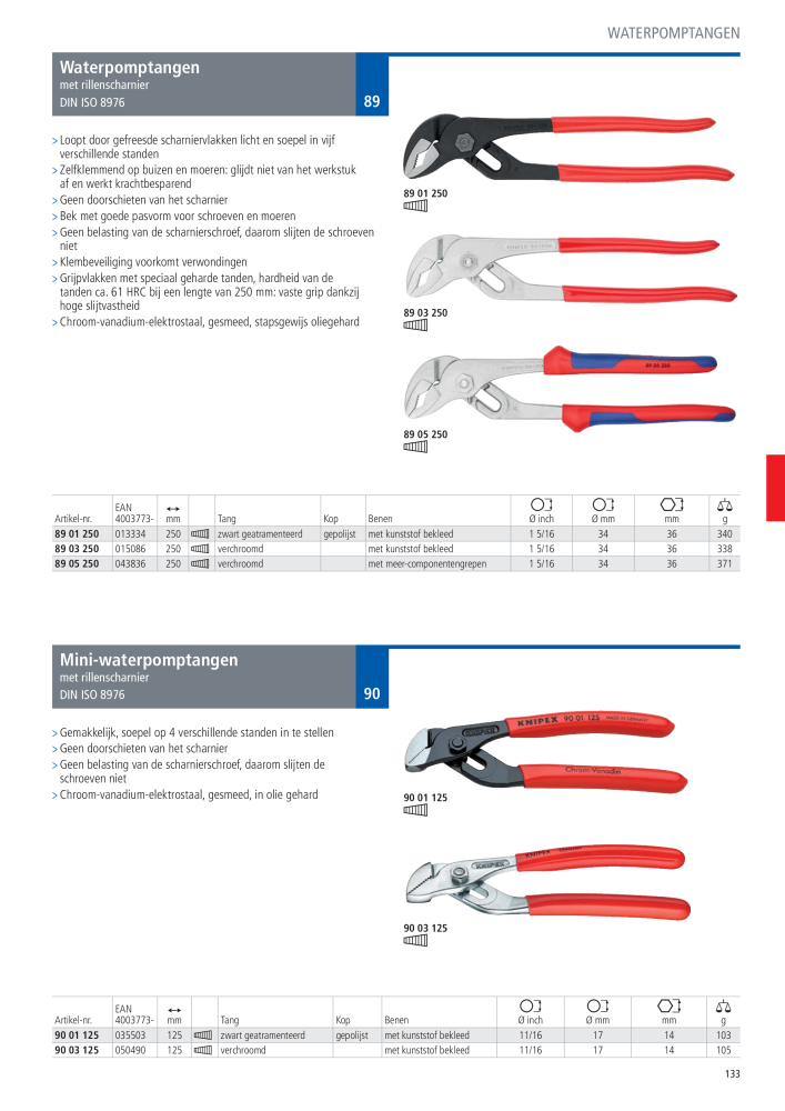 Knipex Hoofdcatalogus NR.: 2217 - Pagina 134