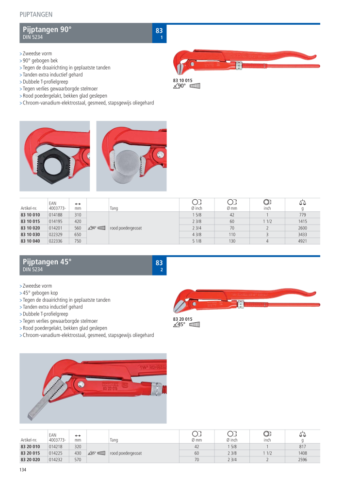 Knipex Hoofdcatalogus NR.: 2217 - Pagina 135