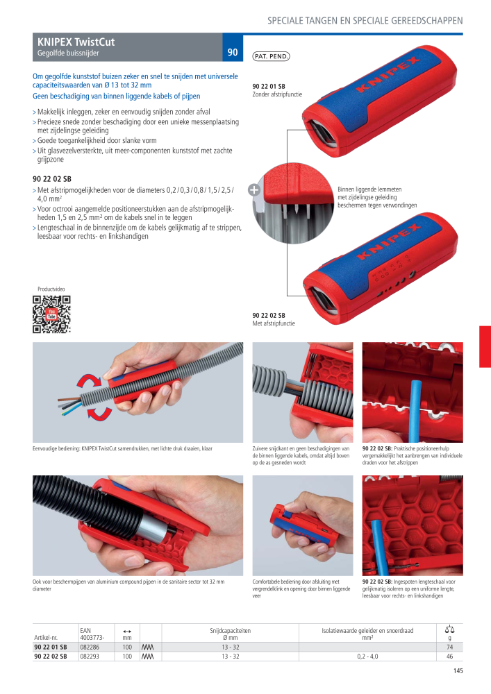 Knipex Hoofdcatalogus Nb. : 2217 - Page 146