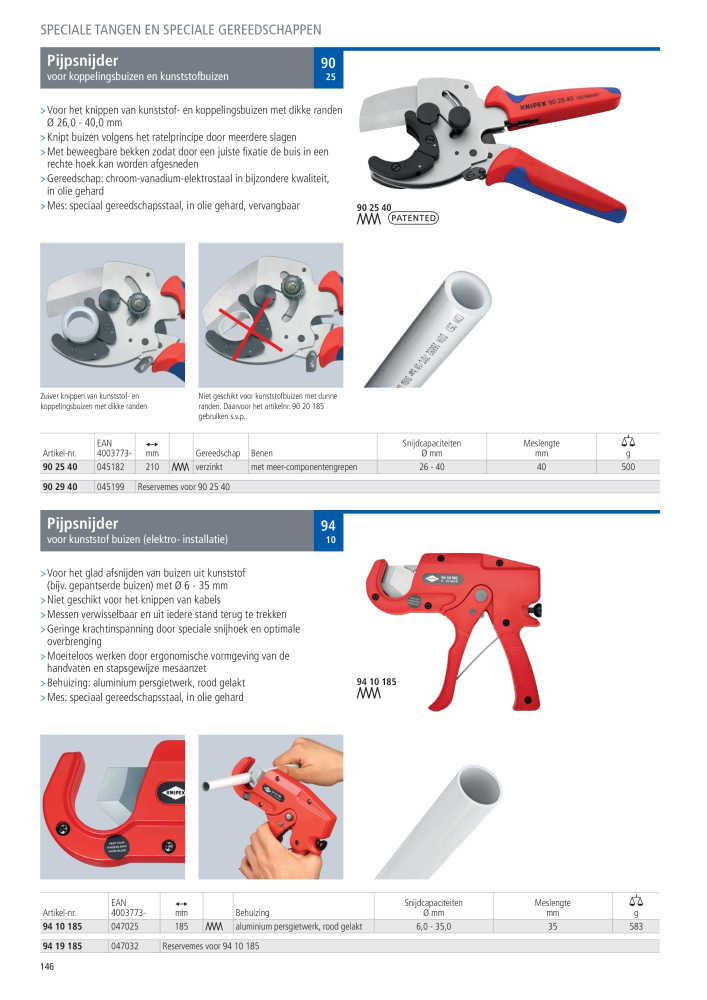 Knipex Hoofdcatalogus NR.: 2217 - Pagina 147