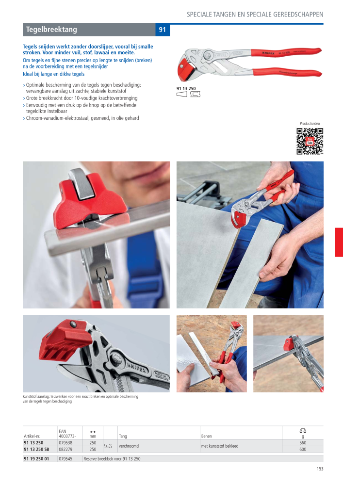 Knipex Hoofdcatalogus Nb. : 2217 - Page 154