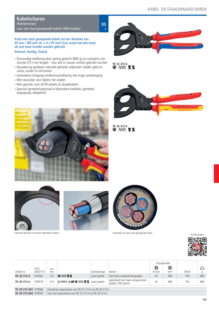 Knipex Hoofdcatalogus Nº: 2217 - Página 170