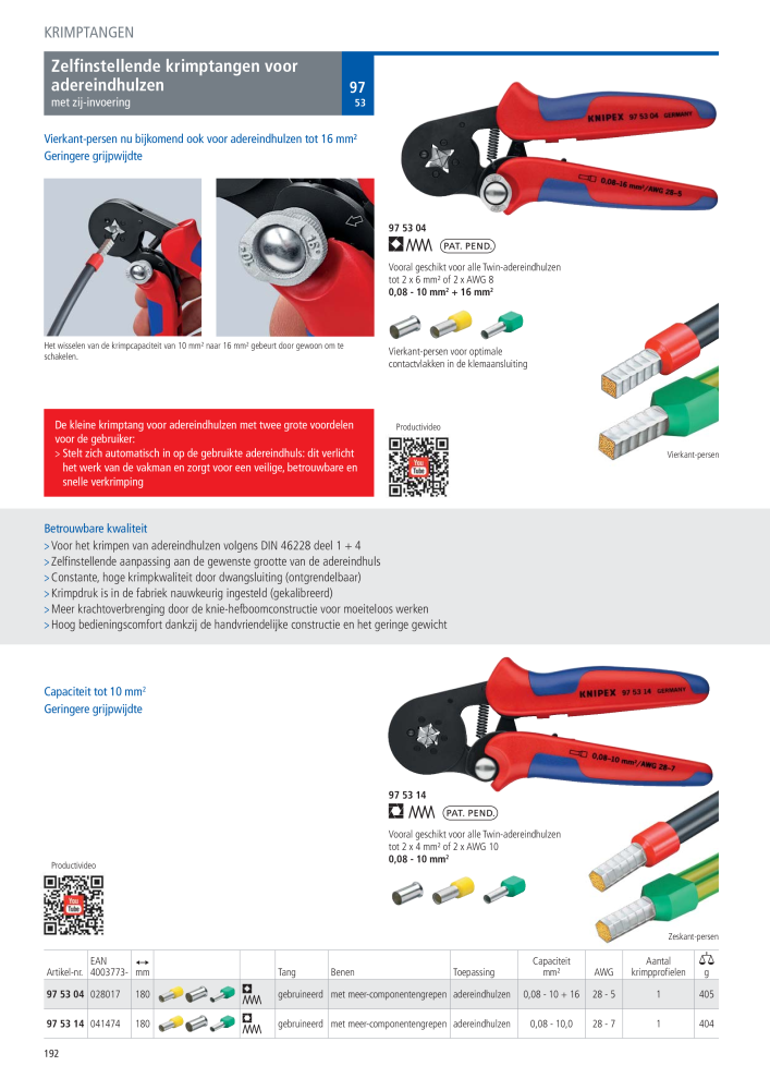 Knipex Hoofdcatalogus Nº: 2217 - Página 193