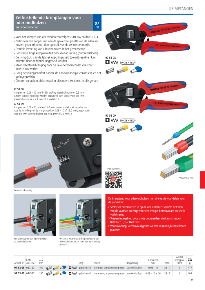 Knipex Hoofdcatalogus NR.: 2217 - Seite 194