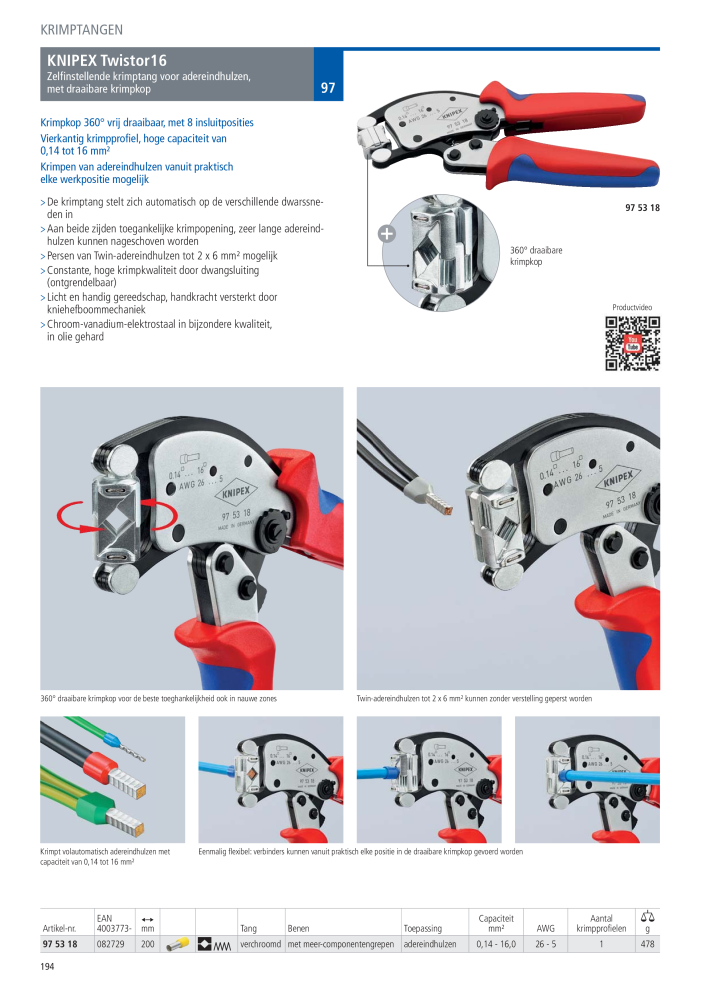 Knipex Hoofdcatalogus NR.: 2217 - Strona 195