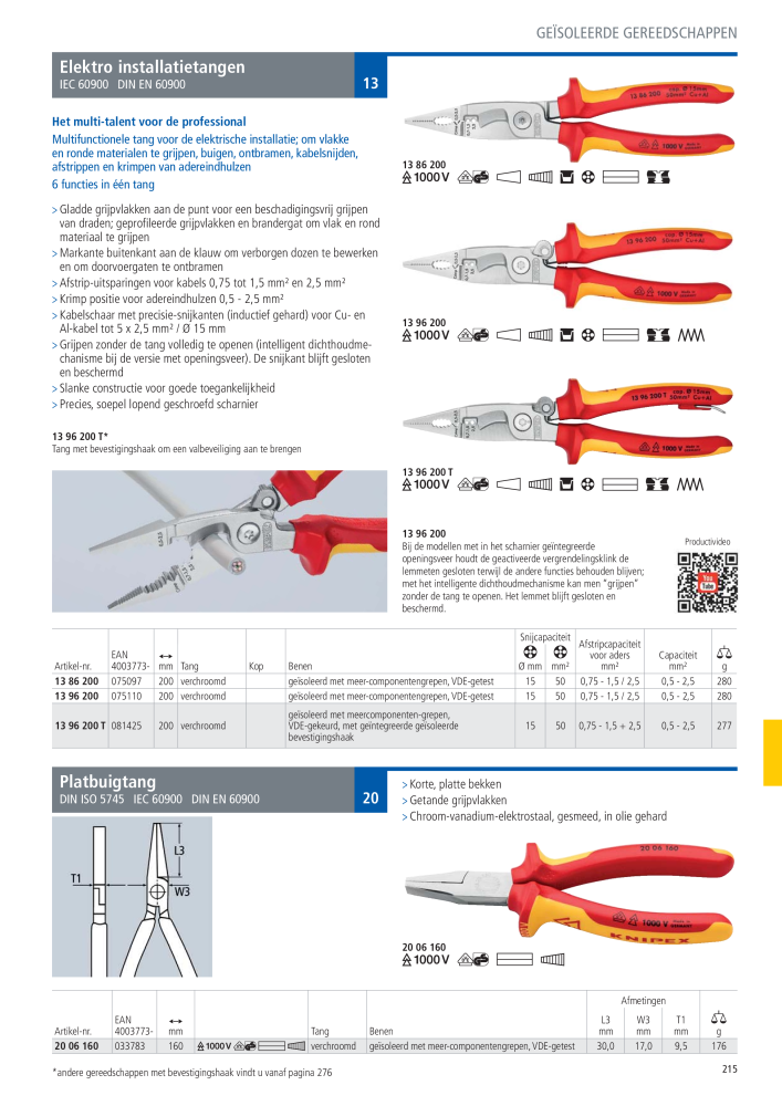 Knipex Hoofdcatalogus NR.: 2217 - Pagina 216