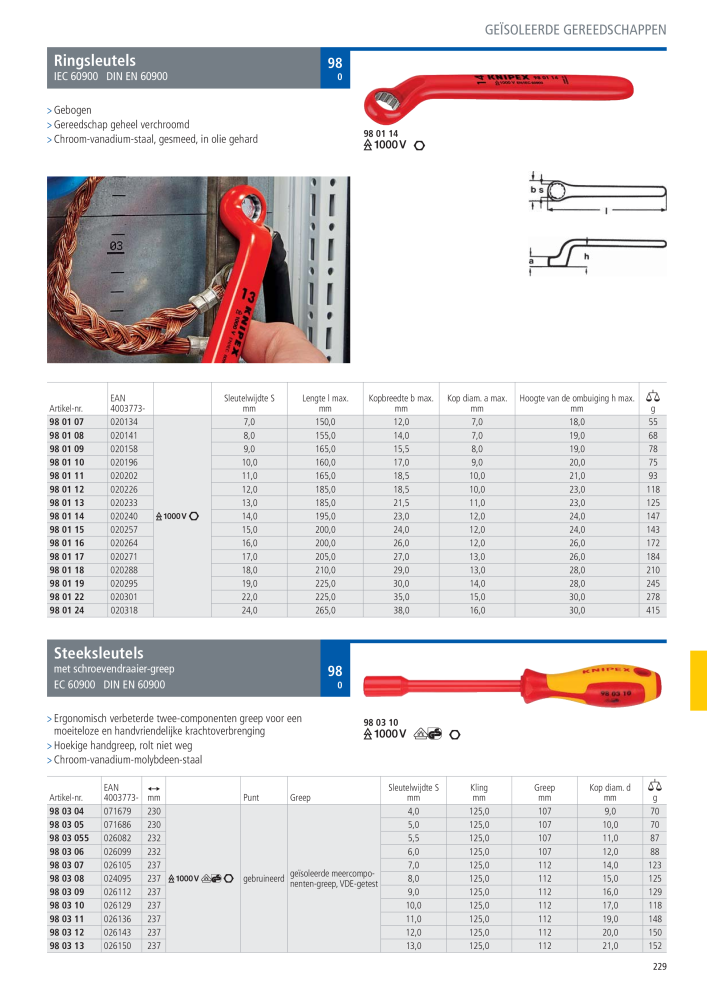 Knipex Hoofdcatalogus NR.: 2217 - Seite 230