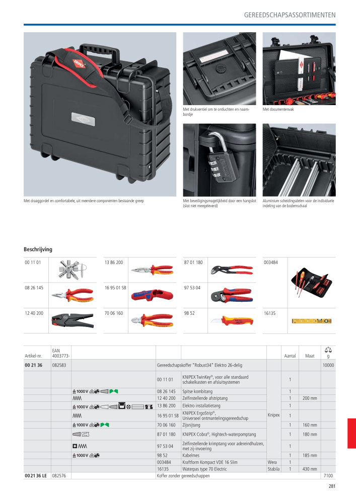 Knipex Hoofdcatalogus NO.: 2217 - Page 282