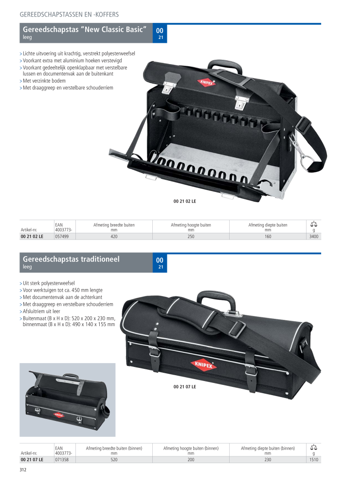 Knipex Hoofdcatalogus Nb. : 2217 - Page 313