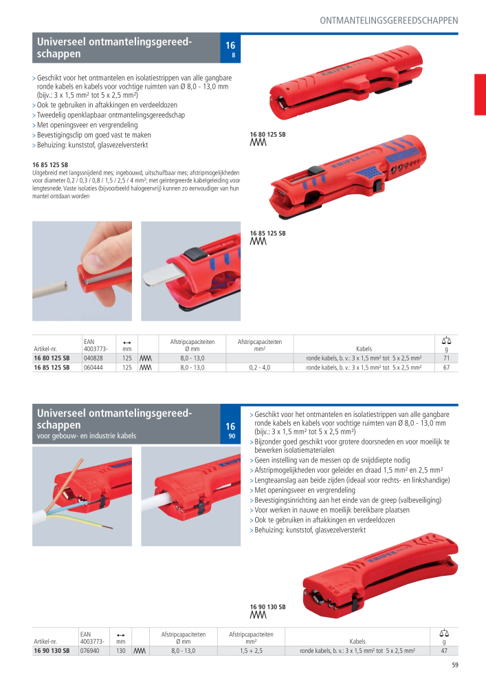 Knipex Hoofdcatalogus NR.: 2217 - Pagina 60