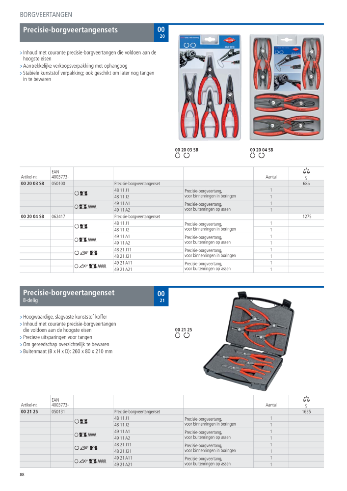 Knipex Hoofdcatalogus NR.: 2217 - Strona 89