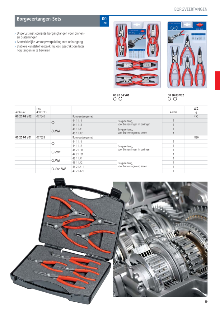 Knipex Hoofdcatalogus Nb. : 2217 - Page 90