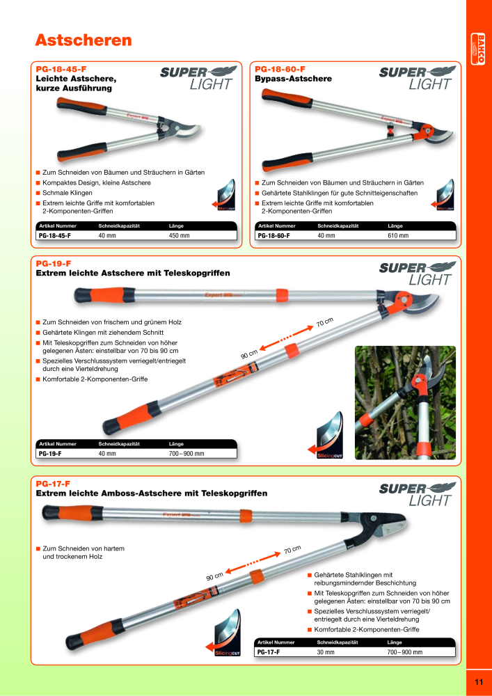 BAHCO Katalog Garten NR.: 2223 - Seite 11