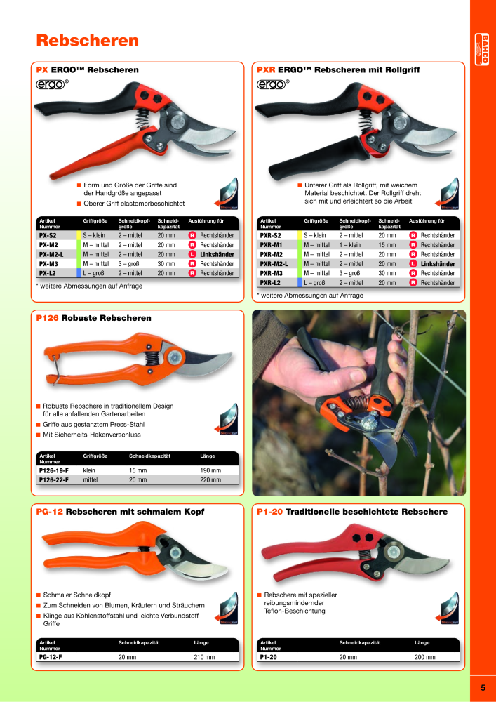 BAHCO Katalog Garten NR.: 2223 - Seite 5