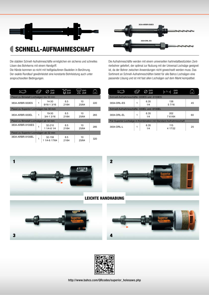 BAHCO Katalog Lochsägen NR.: 2224 - Seite 3