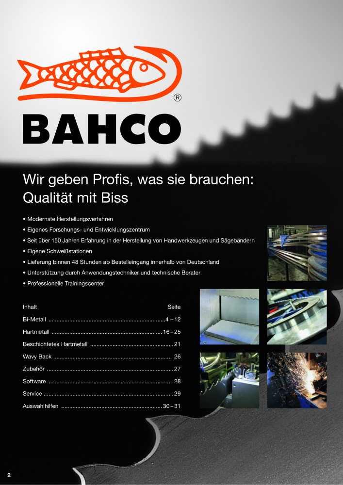 BAHCO Katalog Sägebänder NR.: 2228 - Seite 2