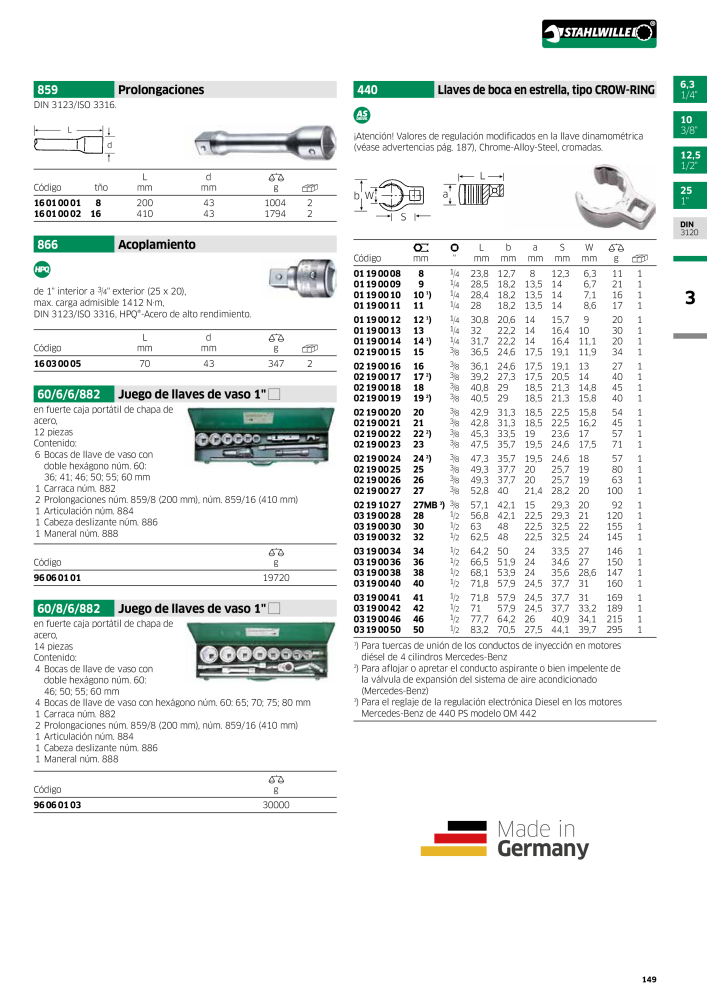 STAHLWILLE Catálogo principal de herramientas manuales n.: 2248 - Pagina 151