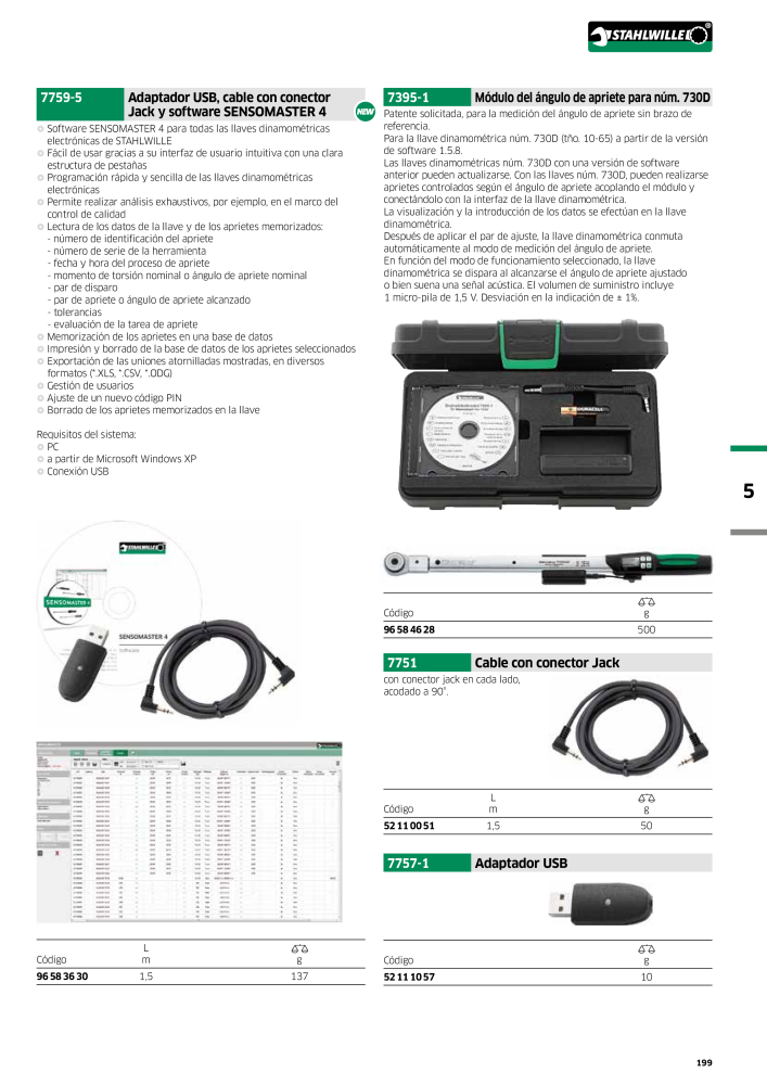 STAHLWILLE Catálogo principal de herramientas manuales NR.: 2248 - Strona 201