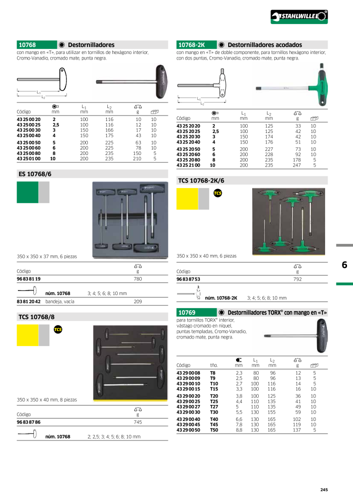 STAHLWILLE Catálogo principal de herramientas manuales Nb. : 2248 - Page 247