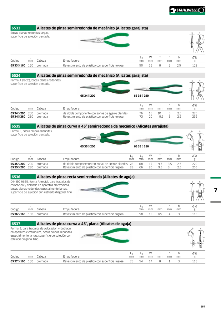 STAHLWILLE Catálogo principal de herramientas manuales n.: 2248 - Pagina 259