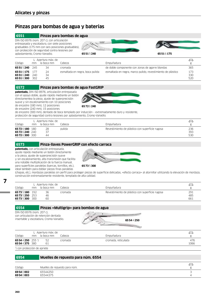 STAHLWILLE Catálogo principal de herramientas manuales NR.: 2248 - Seite 262