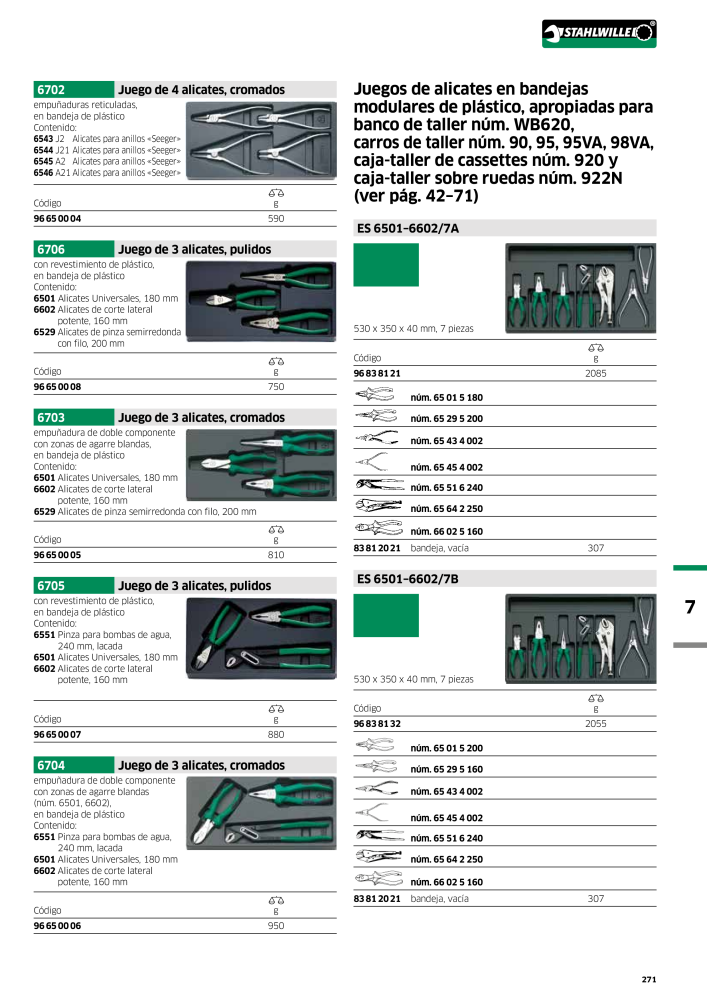 STAHLWILLE Catálogo principal de herramientas manuales NR.: 2248 - Side 273