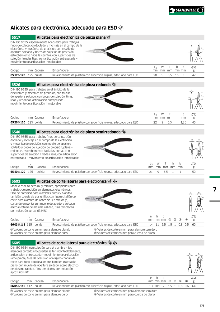 STAHLWILLE Catálogo principal de herramientas manuales NR.: 2248 - Strona 275