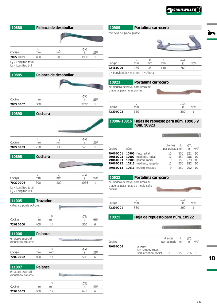 STAHLWILLE Catálogo principal de herramientas manuales NO.: 2248 - Page 315