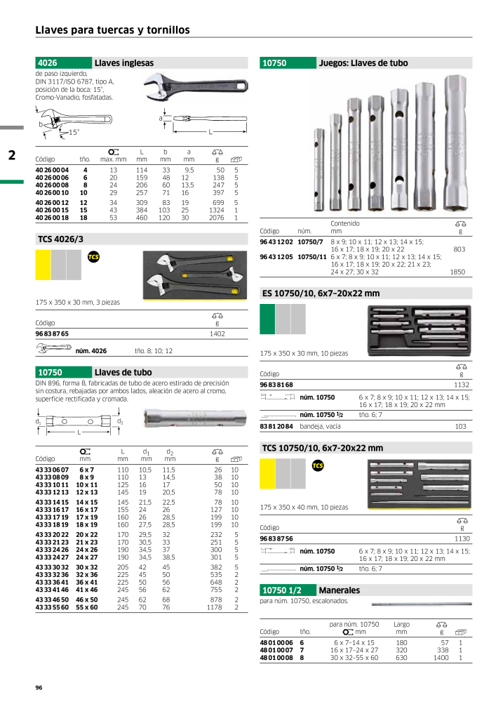 STAHLWILLE Catálogo principal de herramientas manuales NO.: 2248 - Page 98