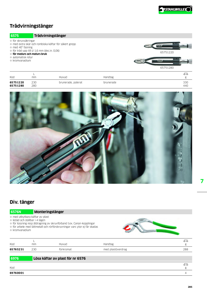 STAHLWILLE huvudkatalog handverktyg NR.: 2249 - Strona 287