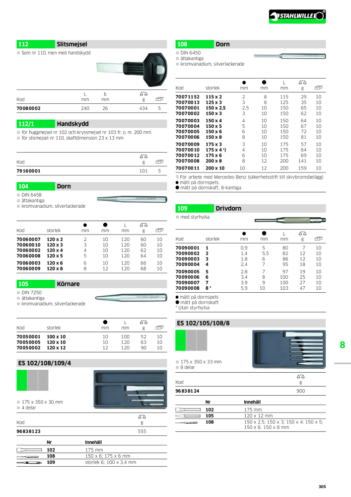 STAHLWILLE huvudkatalog handverktyg n.: 2249 - Pagina 307