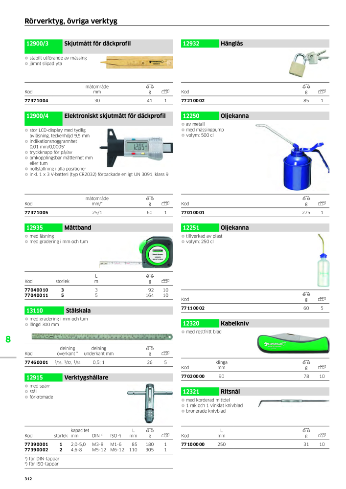 STAHLWILLE huvudkatalog handverktyg Nb. : 2249 - Page 314