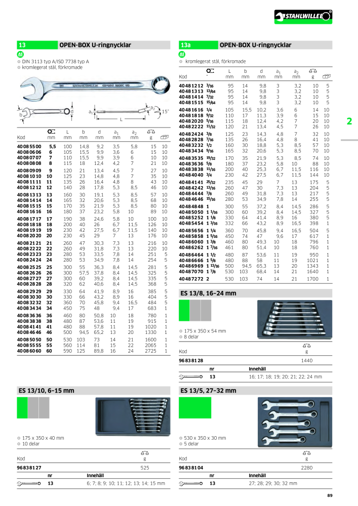 STAHLWILLE huvudkatalog handverktyg NR.: 2249 - Side 91