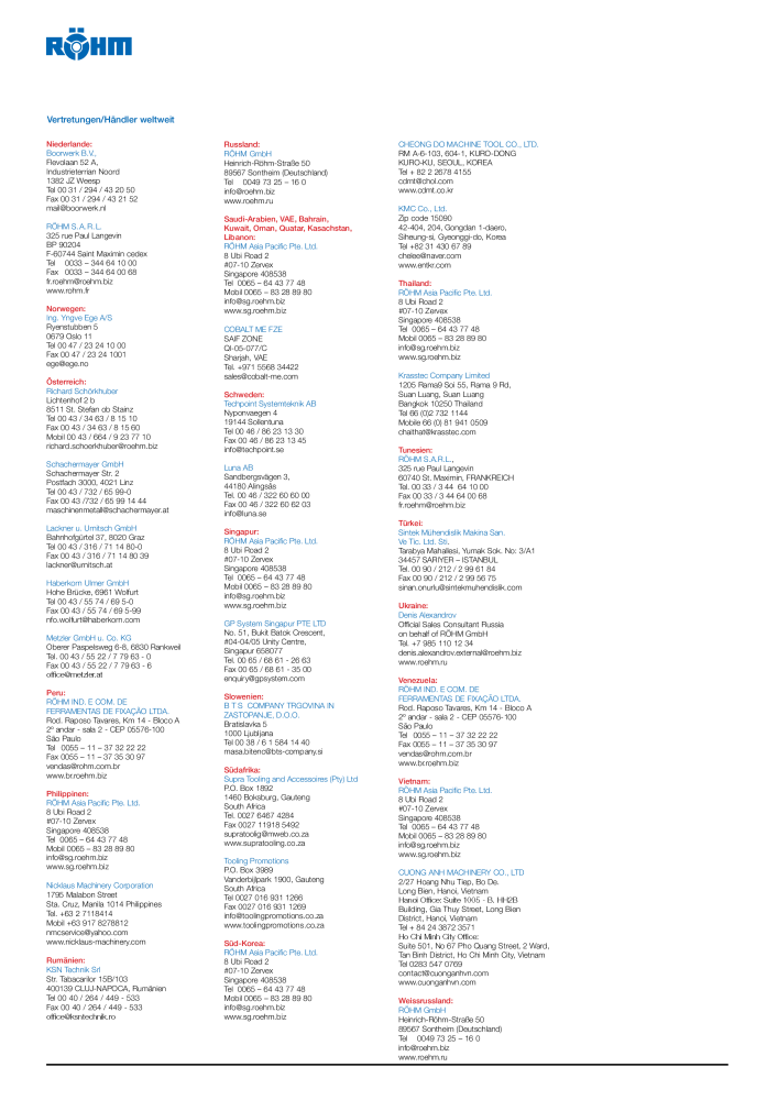 Röhm - Bohrfutter Katalog NR.: 2259 - Seite 37
