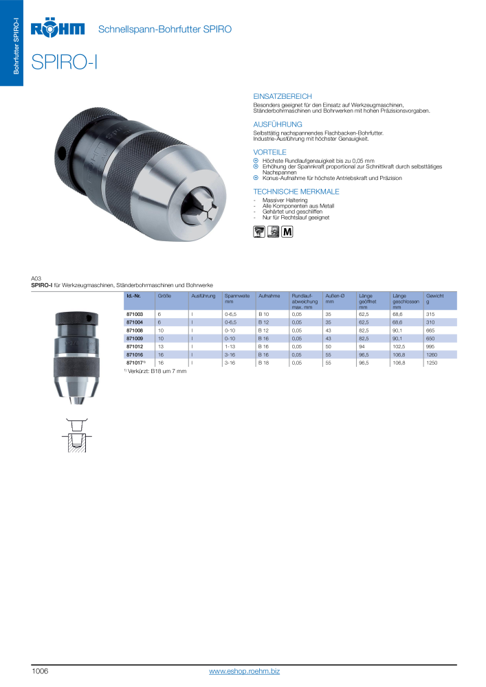 Röhm - Bohrfutter Katalog NO.: 2259 - Page 8