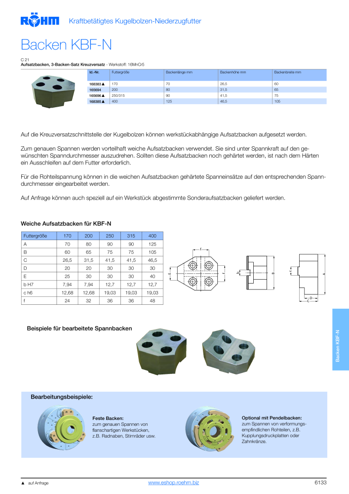 Röhm - Kraftspannfutter und Zylinder-Luenetten NR.: 2265 - Pagina 135