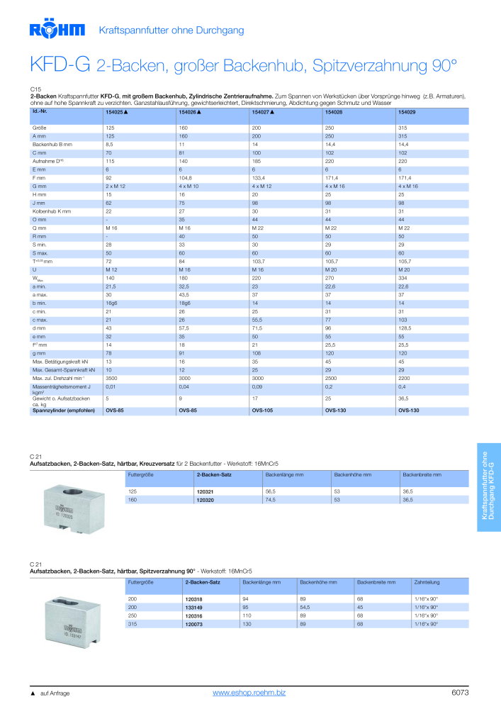 Röhm - Kraftspannfutter und Zylinder-Luenetten NR.: 2265 - Pagina 75