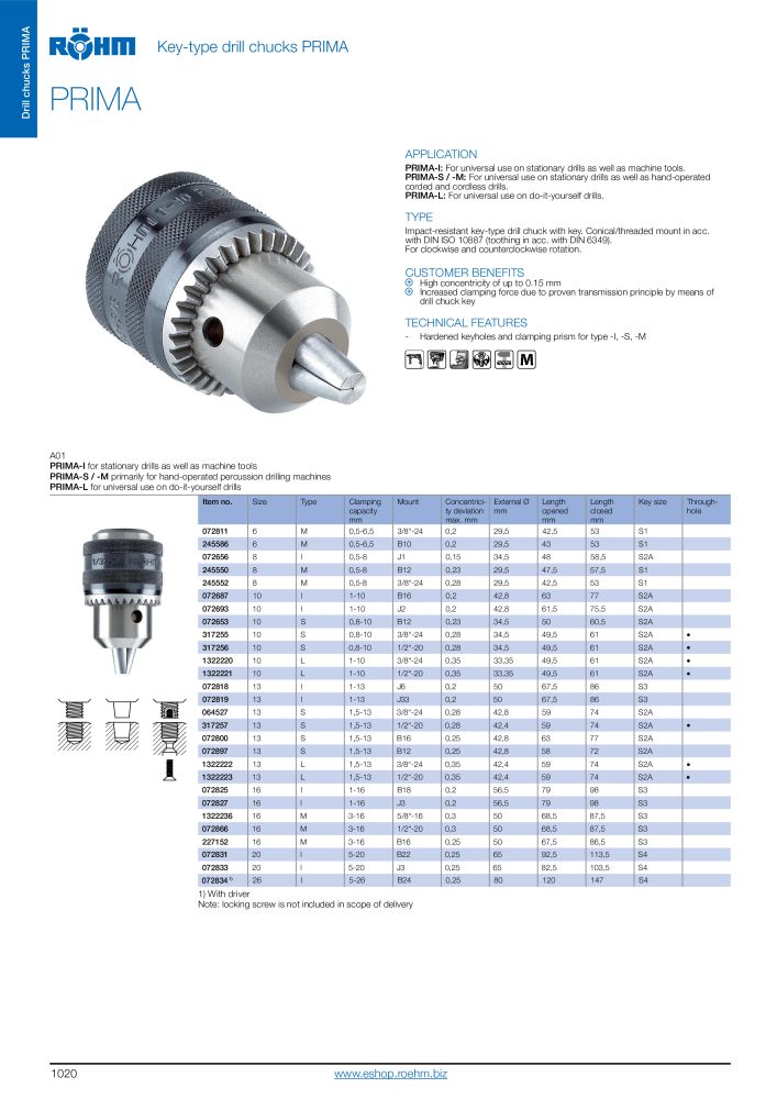 Röhm - Drill chucks catalogue NO.: 2268 - Page 22