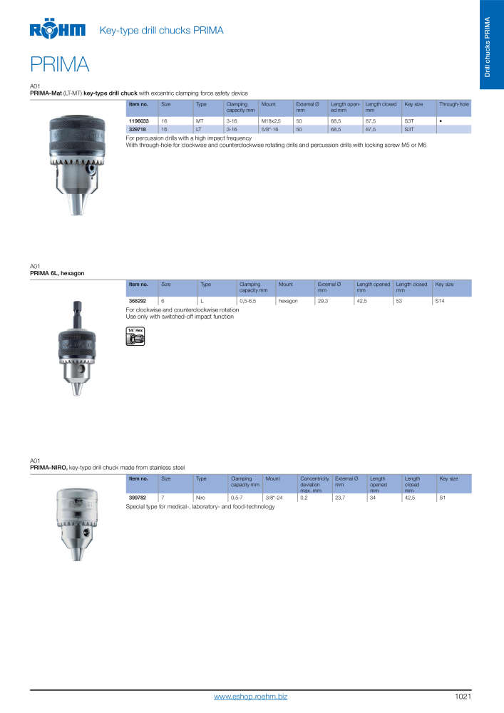 Röhm - Drill chucks catalogue NR.: 2268 - Side 23