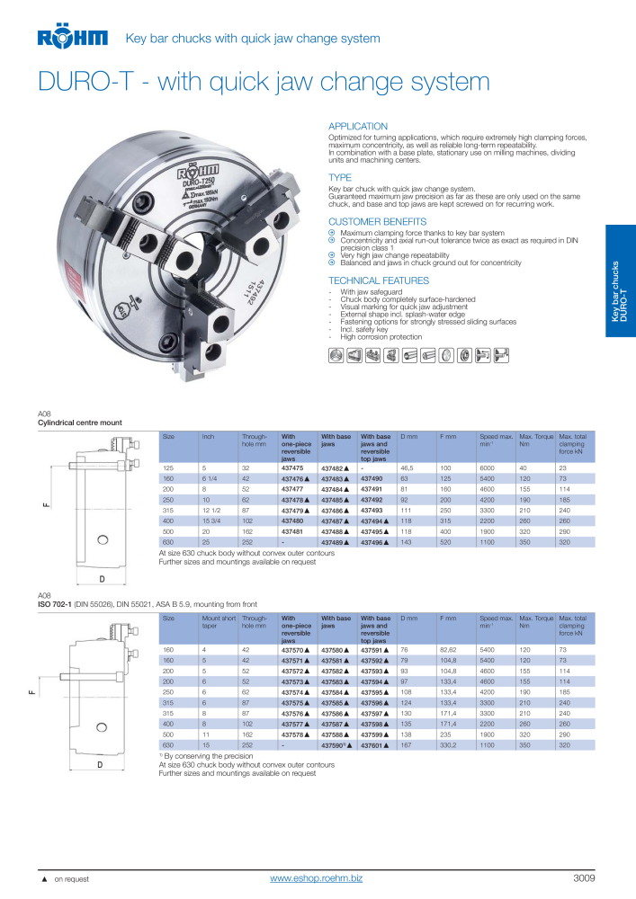 Röhm - Lathe chucks independent chucks Nb. : 2270 - Page 11