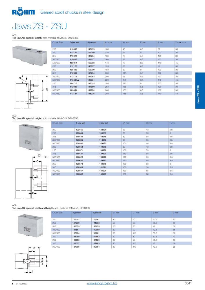 Röhm - Lathe chucks independent chucks Nb. : 2270 - Page 43