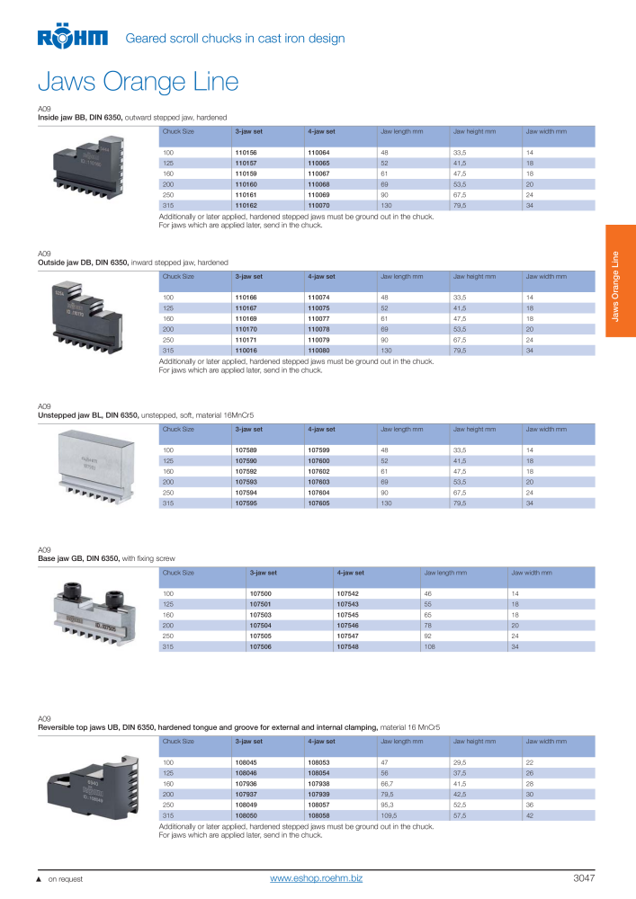 Röhm - Lathe chucks independent chucks NO.: 2270 - Page 49