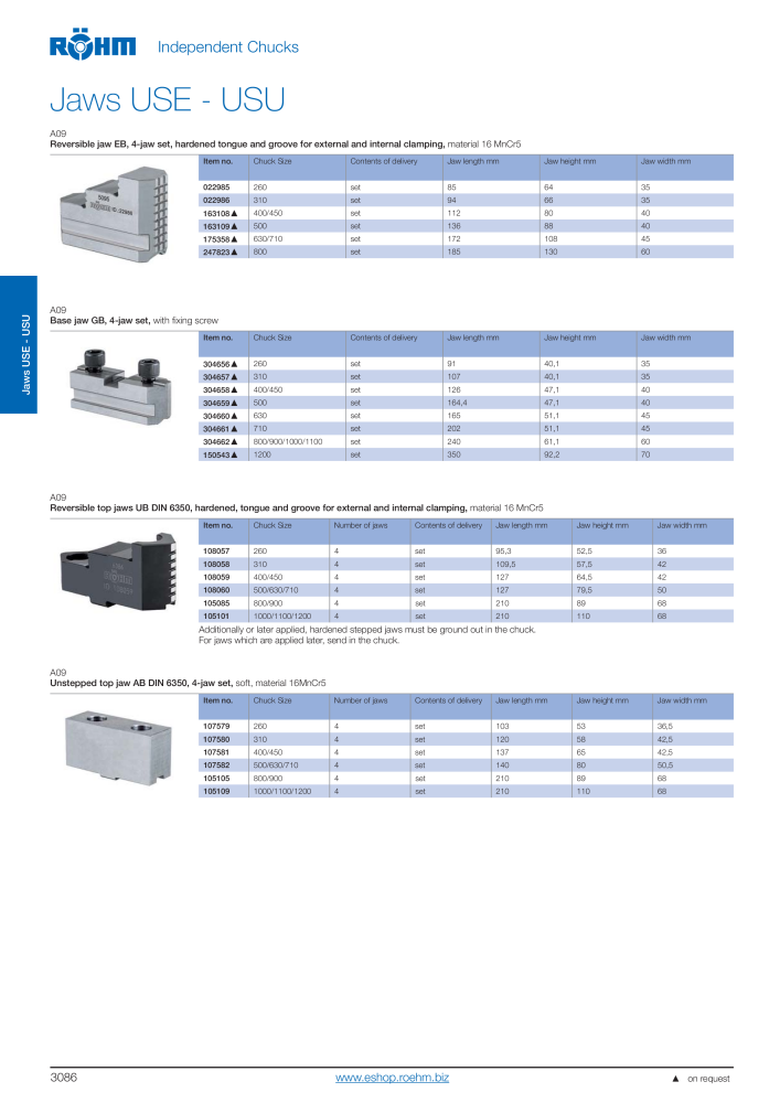 Röhm - Lathe chucks independent chucks NR.: 2270 - Pagina 88
