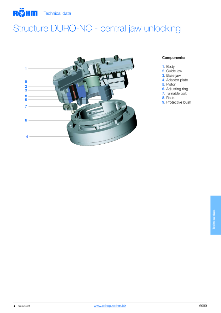 Röhm - Power chucks and cylinders - steady rests NO.: 2273 - Page 101