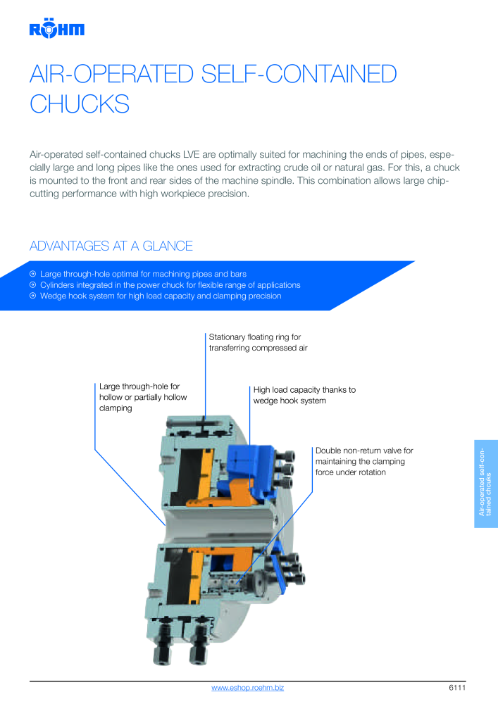 Röhm - Power chucks and cylinders - steady rests Nº: 2273 - Página 113