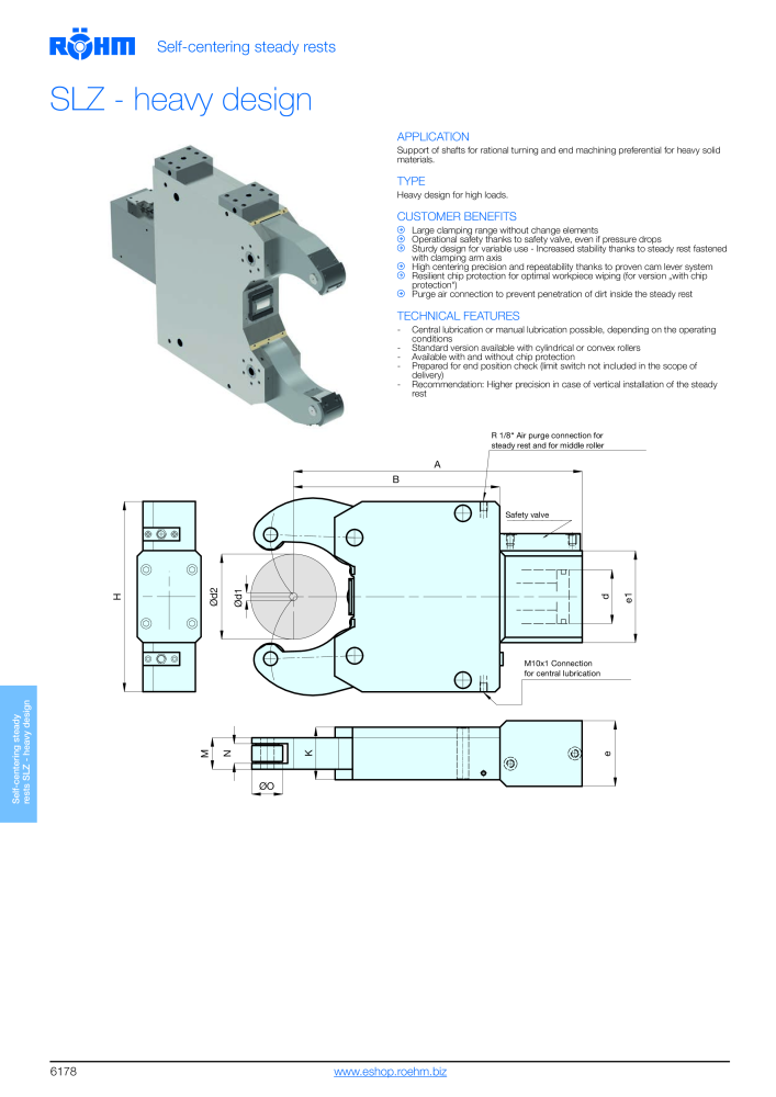 Röhm - Power chucks and cylinders - steady rests NO.: 2273 - Page 180