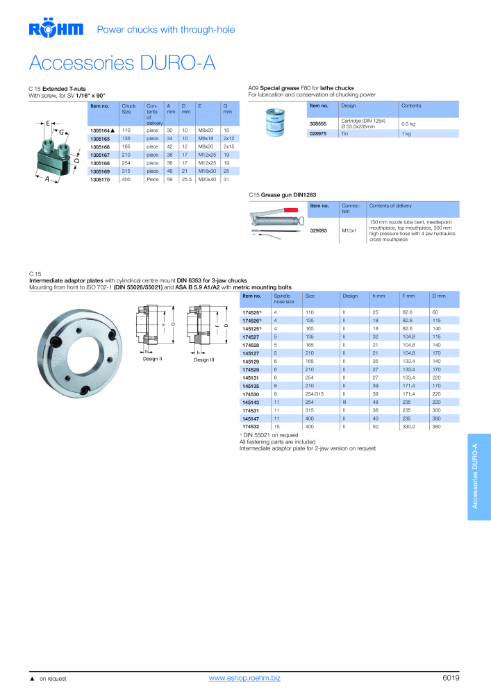 Röhm - Power chucks and cylinders - steady rests NO.: 2273 - Page 21